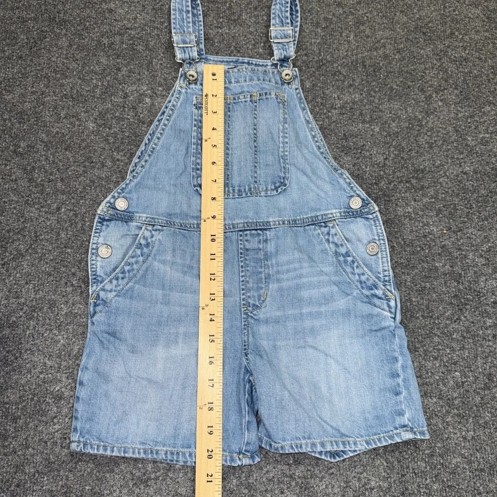 Gap Kids Girls Denim Shortalls Overalls Size M  Light Wash Summer Casual Cute